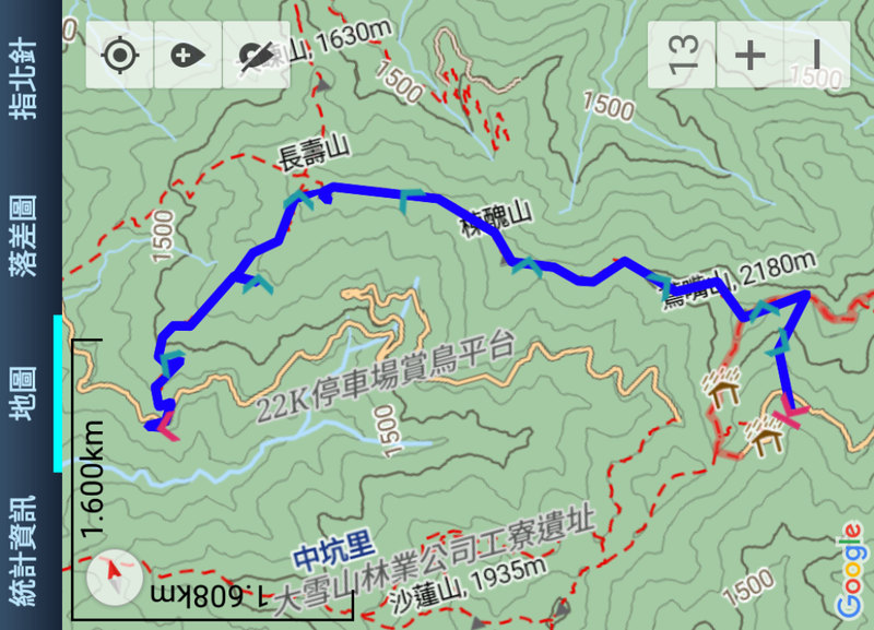 台中    鳶嘴山西北稜，感受媲美谷關七雄的登山路線 (2018.03.10)