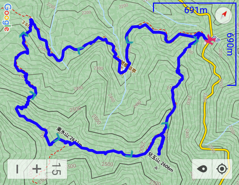 嘉義      兒玉山(自忠山)、東水山、特富野古道O形走(2019.05.15)