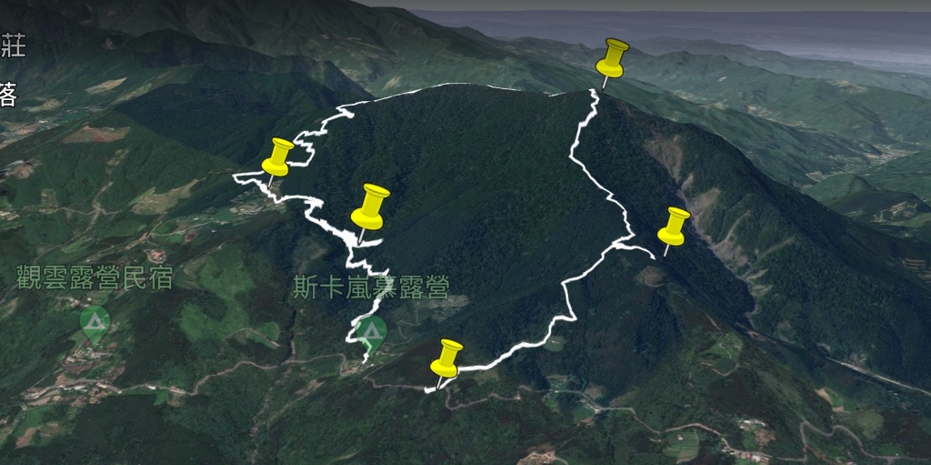 新竹五峰鄉    大隘雲霧步道-山上人家-鵝公髻山-鵝公髻山東北峰-第二登山口O形(2021.12/19)