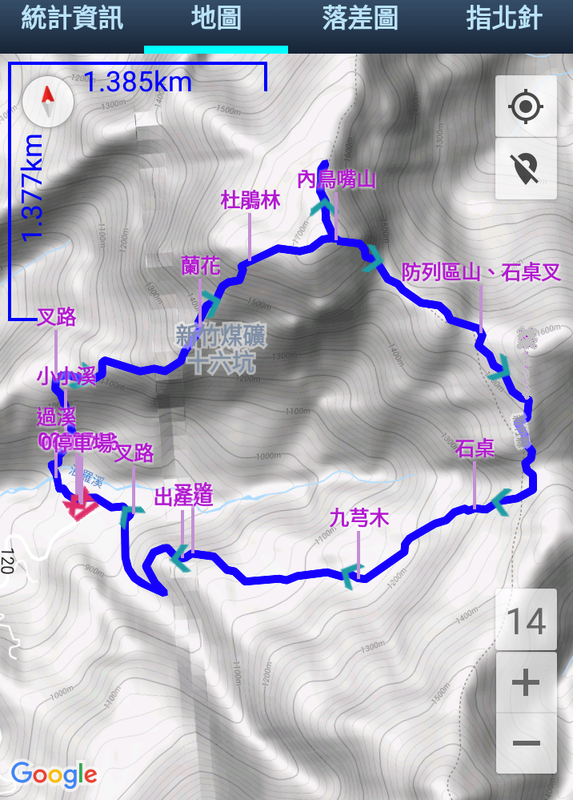 新竹尖石    內鳥嘴山賞山毛櫸(煤源線O型)(2019.11.02)