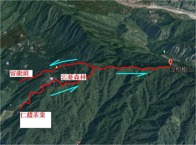 南投    小百岳金柑樹山+嶺頭山==忘憂森林進，留龍頭出(2017.04.08)