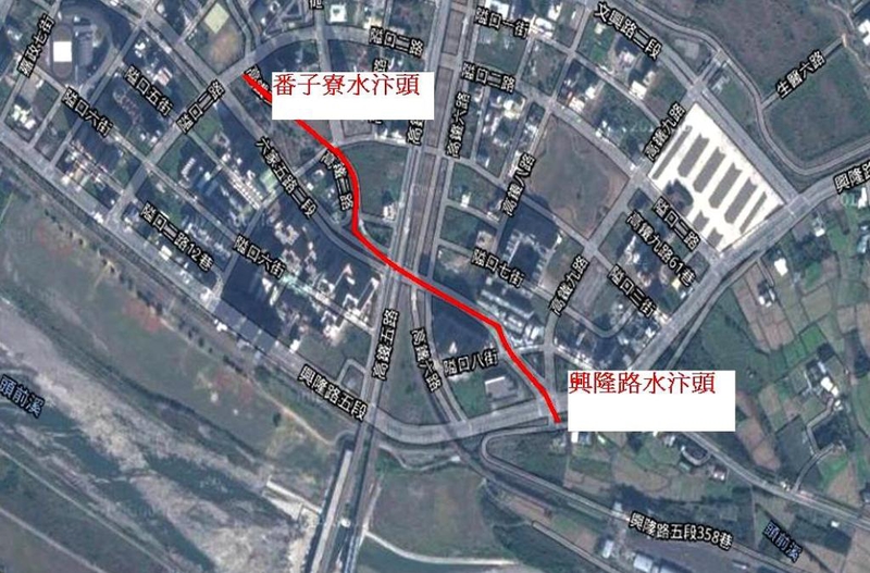 竹北 六家水圳巡禮 part-3:興隆路水汴頭至公三公園番仔寮水汴頭(2014.09.23)