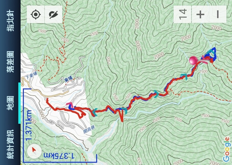 南投   八通關古道西段雲龍瀑布 (2018.11.03)